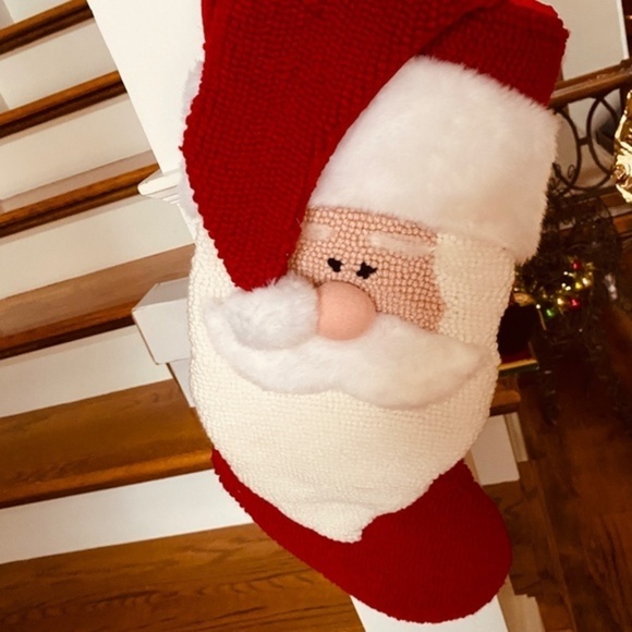 Vintage Dan Dee Santa Clause Velvet Stocking - Picture 8 of 10